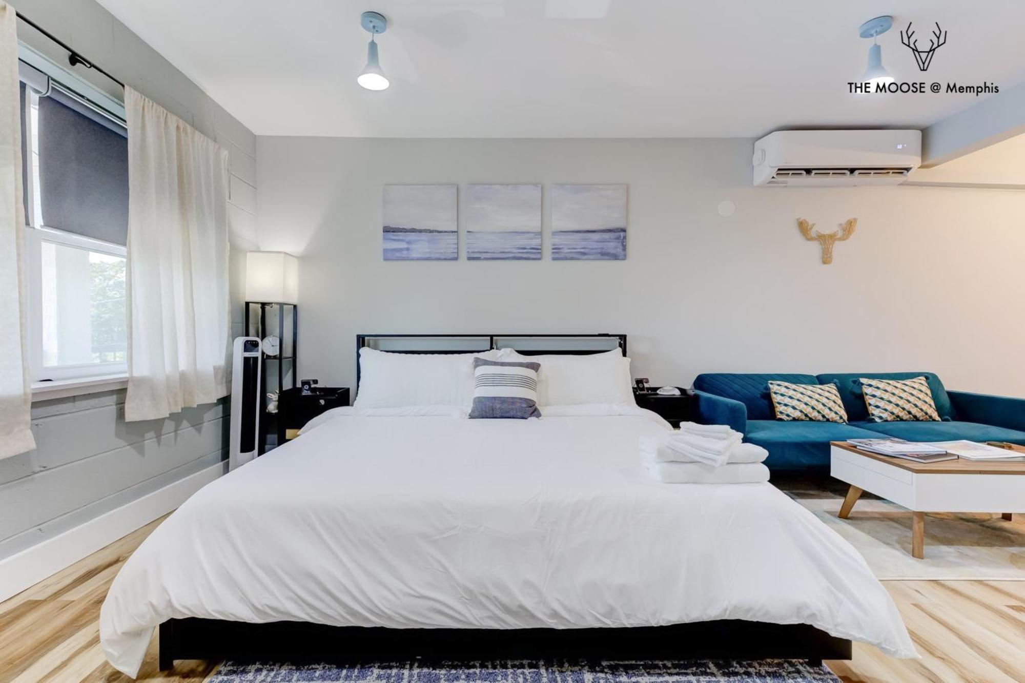 Appartement The Moose #11 - Luxe Modern Loft With King Bed, Free Parking & Wi-Fi à Memphis Extérieur photo